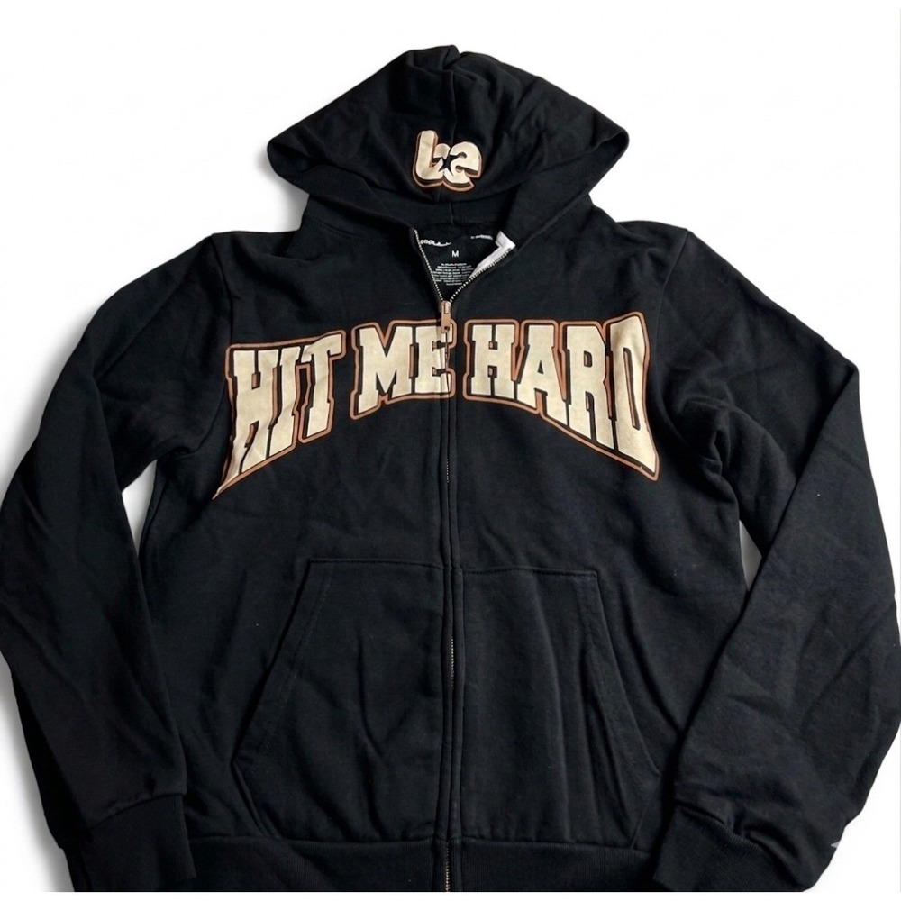 Billie Eilish Hit Me Hard And Soft The Tour Zip Up Hoodie Black MEDIUM NWOT
